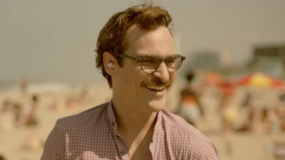 Joaquin Phoenix at the beach in Her