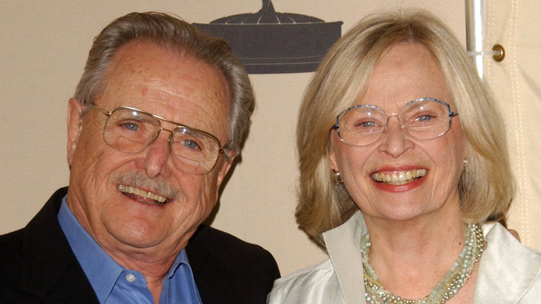 William Daniels and wife Bonnie Bartlett smiling.