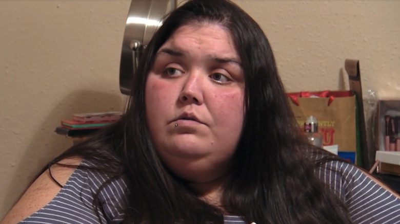 Closeup of Annjeanette Whaley during an episode of "My 600-lb Life"