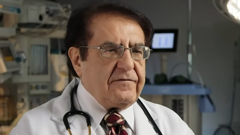 Closeup of Dr. Now during episode of 