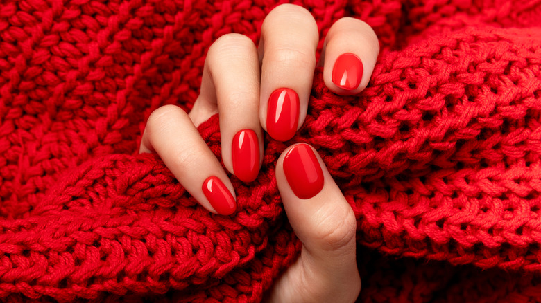 Red nail polish