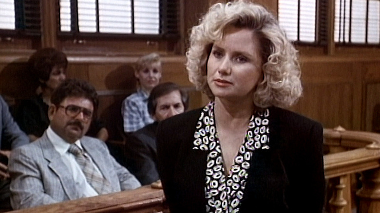 Nancy Frangione looking serious