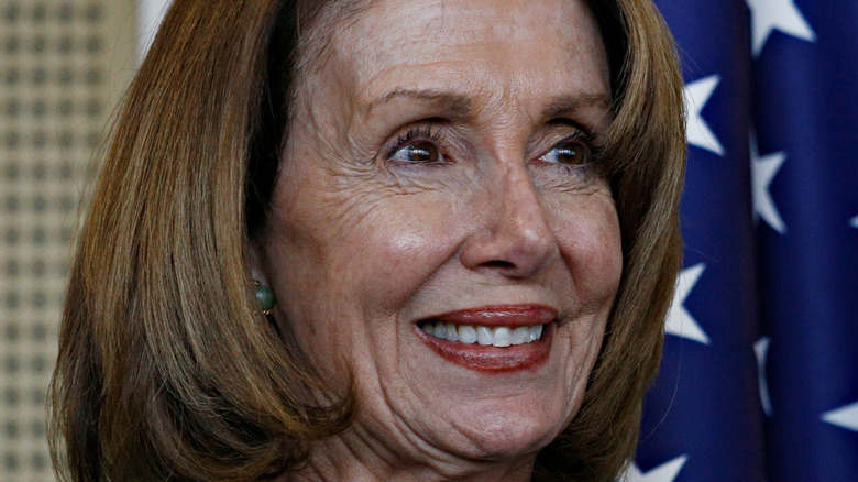 Nancy Pelosi smiling