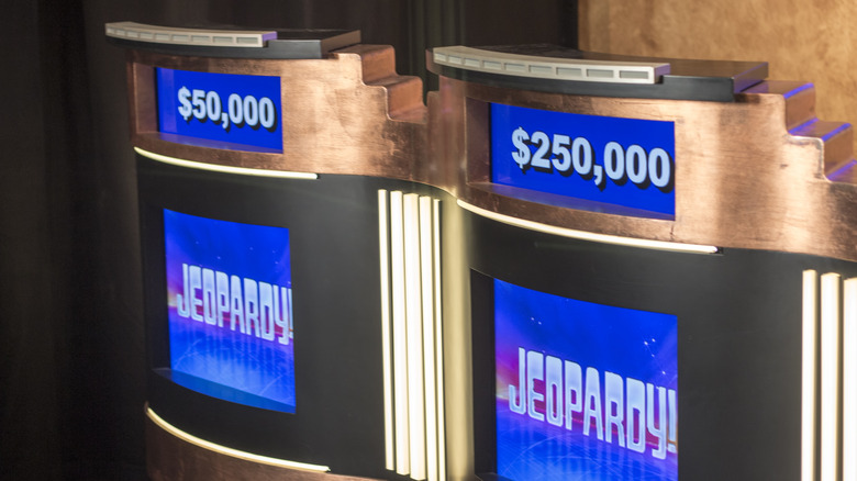 Jeopardy! game podiums