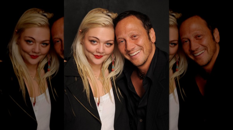Elle King and Rob Schneider posing together