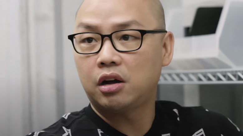 Daniel Martin, Meghan Markle's makeup artist, wearing glasses
