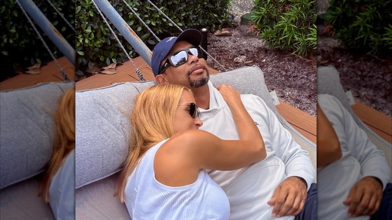 Vanessa Trump cuddling Tiger Woods