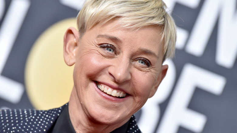 Ellen DeGeneres smiling