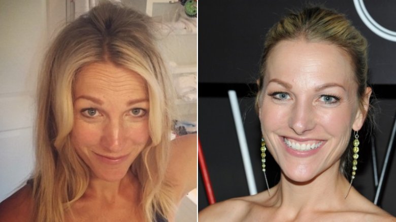 Lindsay Czarniak without and with makeup