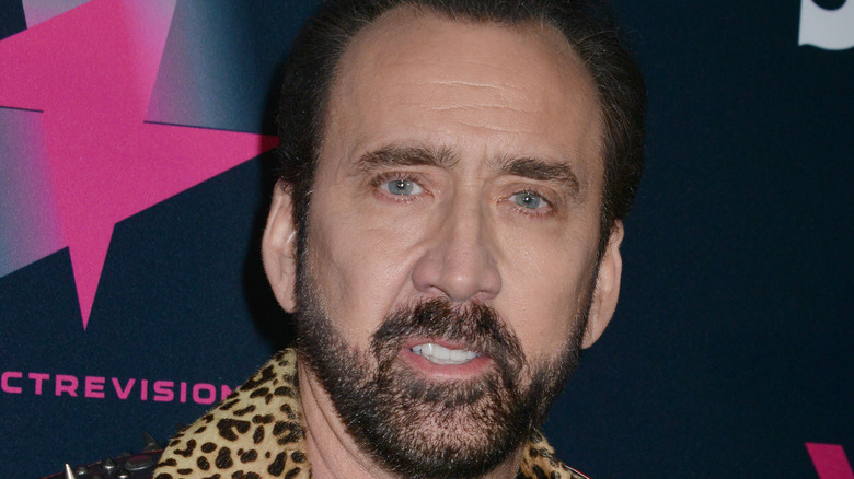 Nicolas Cage on the red carpet 