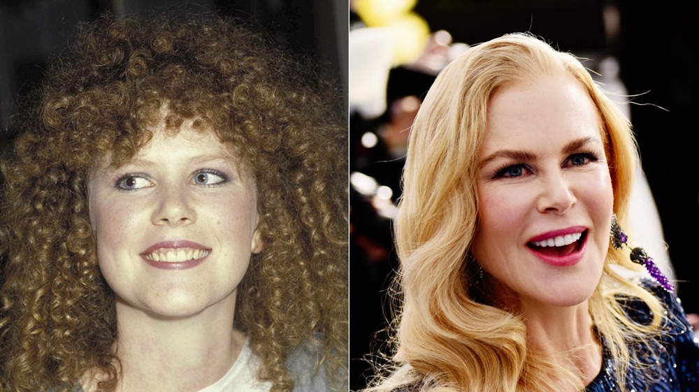 Nicole Kidman at age 16 and in 2020