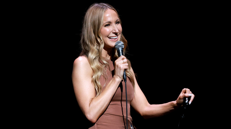 Nikki Glaser performing at the 2025 Night of Too Many Stars