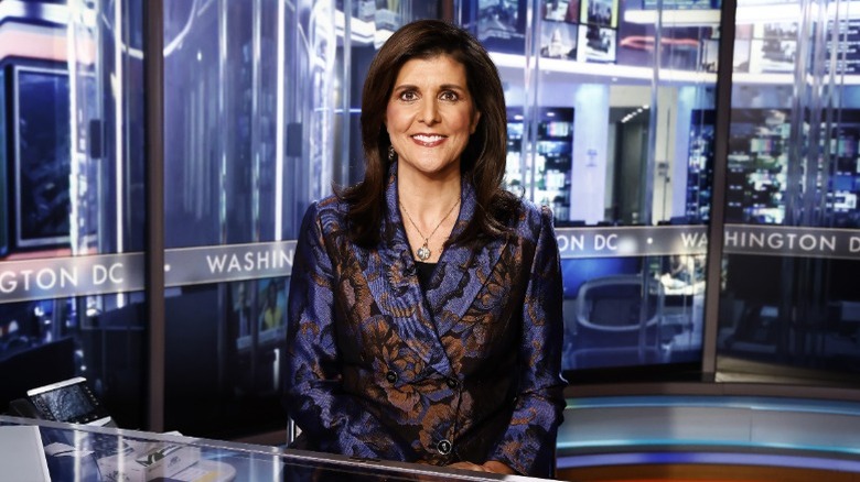 Nikki Haley visits "Special Report with Bret Baier" at Fox News in Washington, DC (2024)