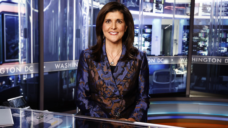 Former UN Ambassador Nikki Haley visits "Special Report with Bret Baier" at FOX News D.C. Bureau