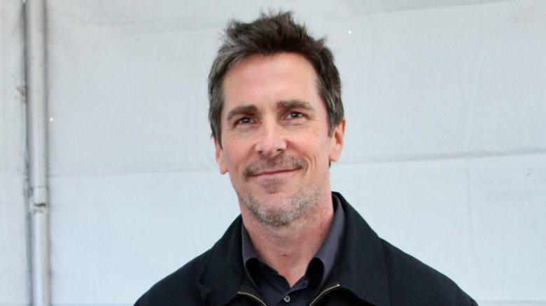 Christian Bale smiling