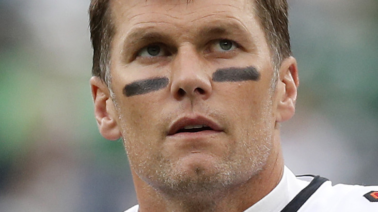 Tom Brady with fight paint