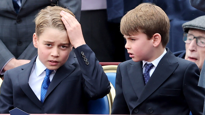 Prince George and Prince Louis in audience at event