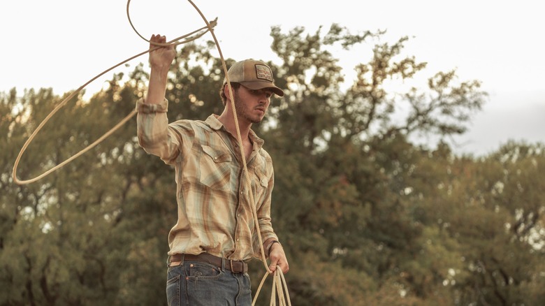 Finn Little as Carter in Dutton Ranch, episode 4, season 1, streaming on Paramount+, 2026