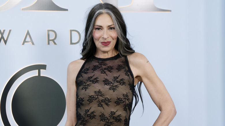 Stacy London smiles on the red carpet