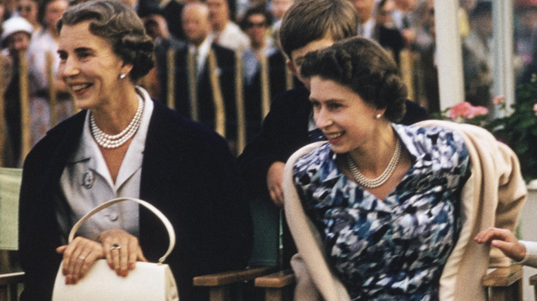 Alice, Duchess of Gloucester with Queen Elizabeth