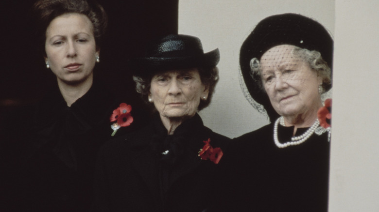 Alice, Duchess of Gloucester at Remembrance Day 1984