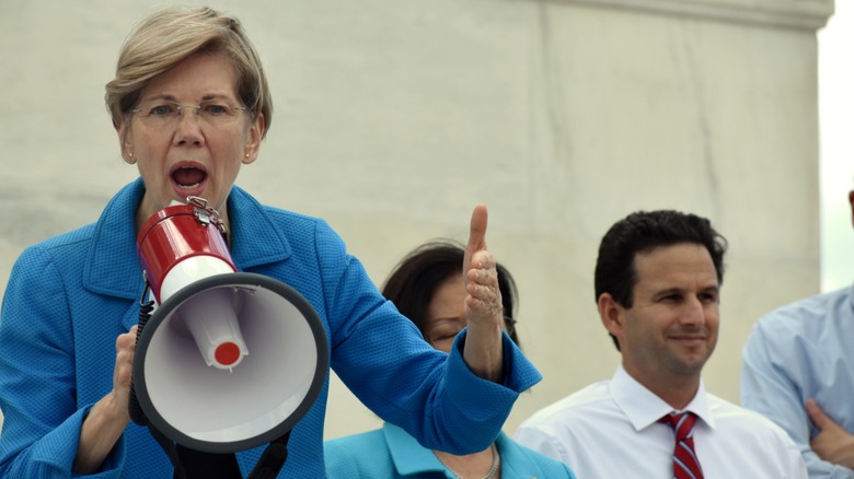 Senator Elizabeth Warren in 2016