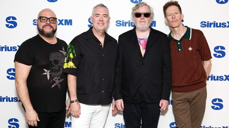 The Barenaked Ladies smiling on the red carpet at a 2025 SiriusXM event
