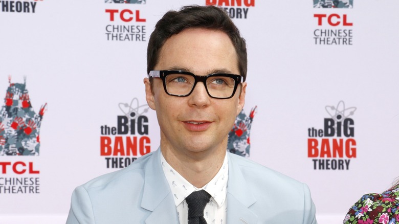 Jim Parsons attending a handprint ceremony at the TCL Chinese Theatre in 2019