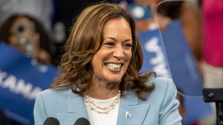 Vice President Kamala Harris smiling