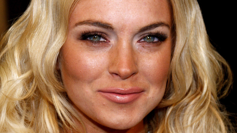 Lindsay Lohan smiling