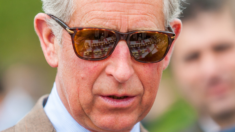 Prince Charles wearing sunglasses