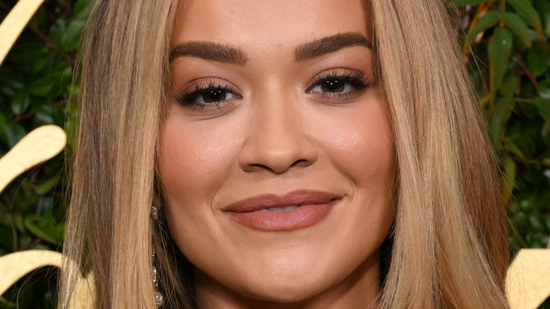 Rita Ora poses on the red carpet