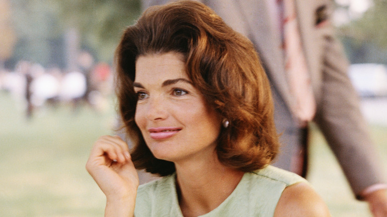 Jackie Kennedy smiling
