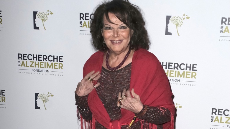 Claudia Cardinale attending a charity gala against Alzheimer's disease at L'Olympia.