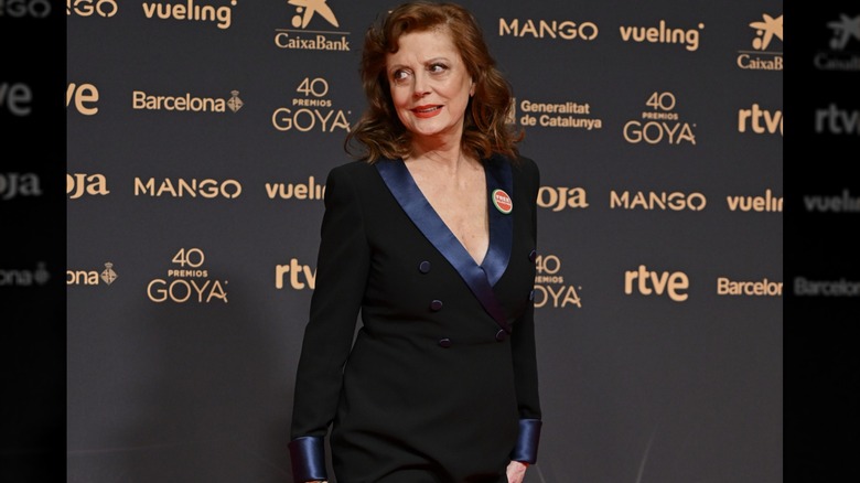 Susan Sarandon walking the red carpet at the 40th Goya Cinema Awards.