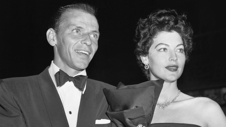 Frank Sinatra & Ava Gardner attend a red carpet event