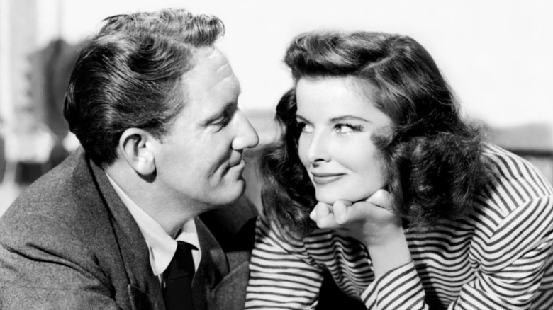 Spencer Tracy & Katharine Hepburn appear in a scene together