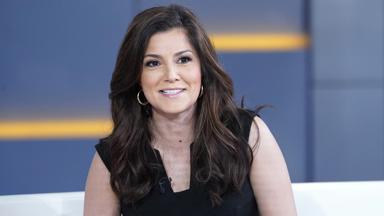 Rachel Campos-Duffy in a black dress