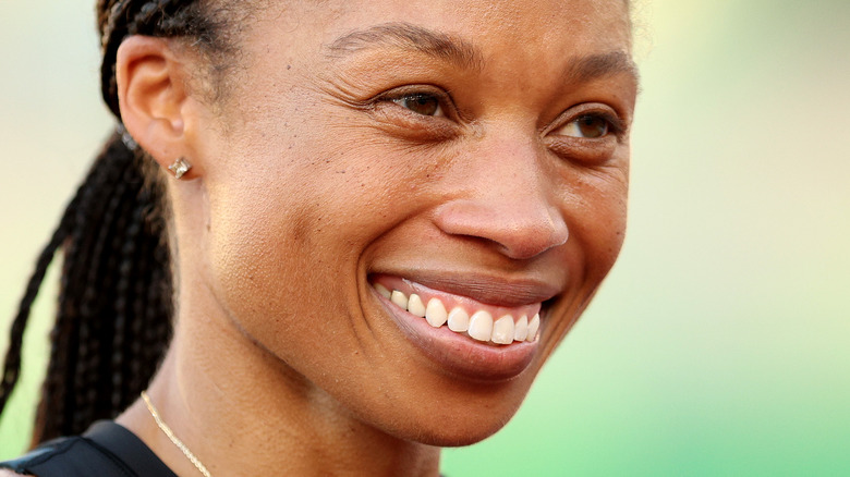 Allyson Felix smiling