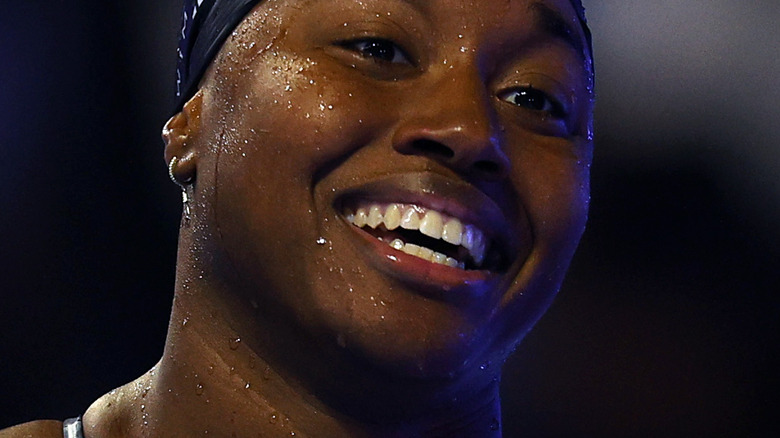 Simone Manuel at Olympic trials