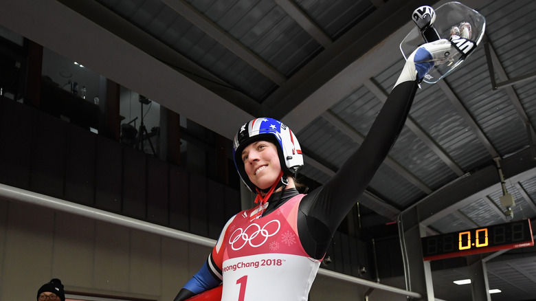 Erin Hamlin at the PyeongChang Olympics