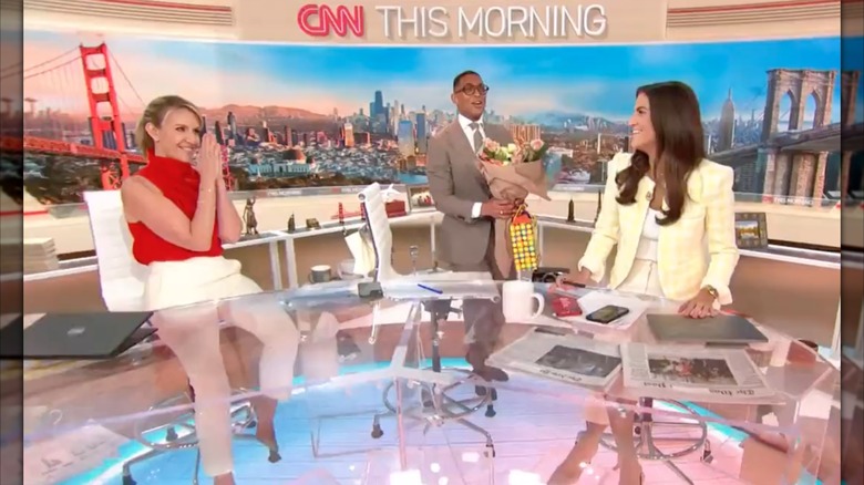 Kaitlan Collins receives a surprise