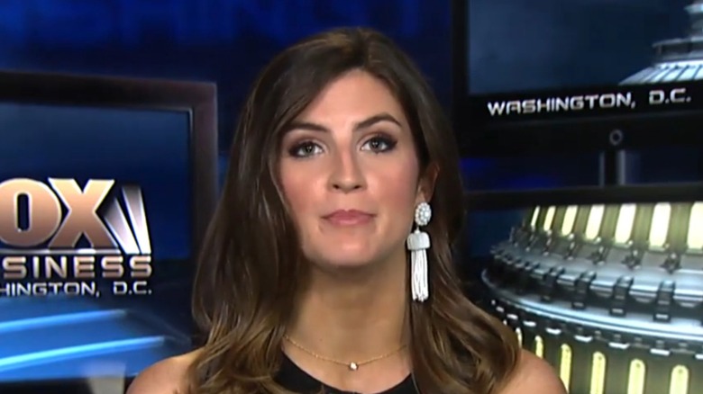 Kaitlan Collins pictured on television