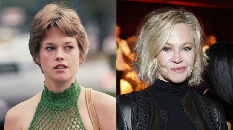 Melanie Griffith in the 1970s and Melanie Griffith in 2024