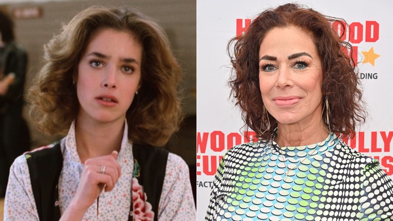 Claudia Wells in the '80s and now