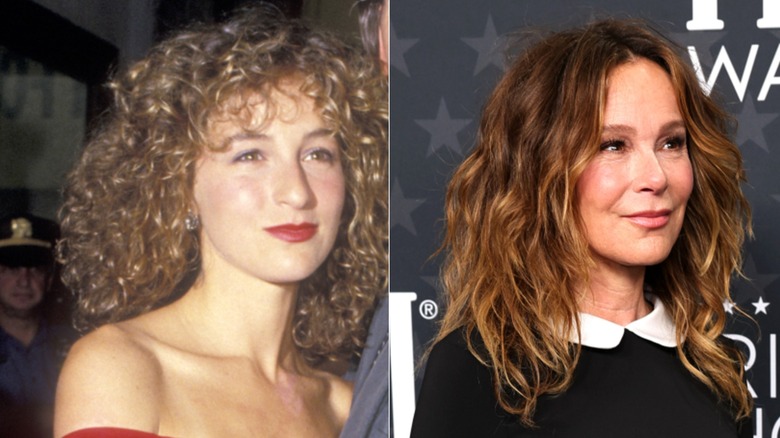 Jennifer Grey in the '80s and now