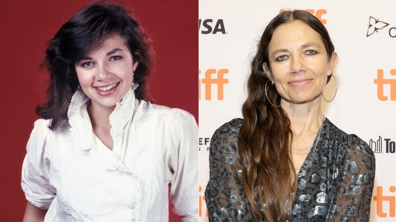 Justine Bateman in the '80s and now