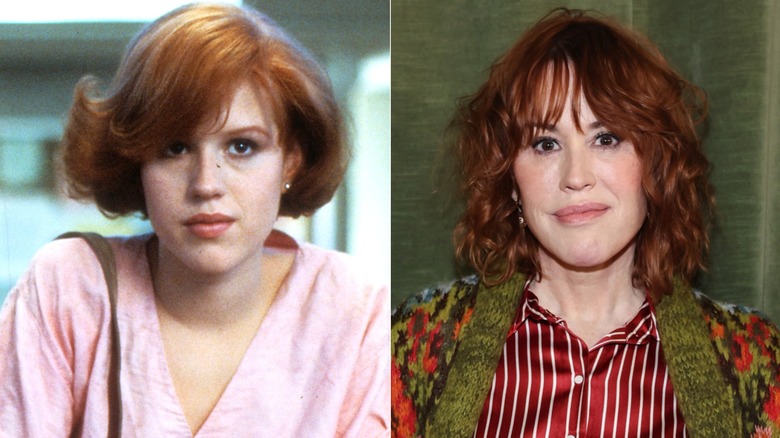 Molly Ringwald in the '80s and now