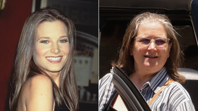 Split image of Bridget Fonda in 1997 and 2025