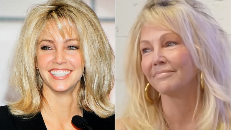 Split image of Heather Locklear in 1994 and 2025